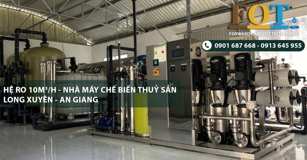 Hệ Thống Lọc Nước RO 10m³/h Cho Nhà Máy Chế Biến Thủy Sản Tại Long Xuyên - An Giang
